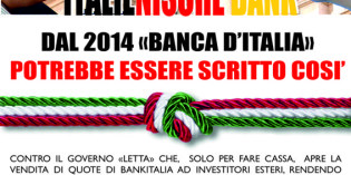 “ITALIENISCH BANK”<br>DAL 2014 “BANCA D’ITALIA” POTREBBE ESSERE SCRITTO COSI’.