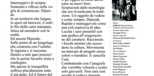 Dipende numero zero: IL MENSILE DI CULTURA INFORMAZIONE SPETTACOLO DA DESENZANO IN POI Dipende numero zero: IL MENSILE DI CULTURA INFORMAZIONE SPETTACOLO DA DESENZANO IN POI