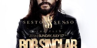 Lonato del Garda, Sesto Senso: conto alla rovescia per Bob Sinclar