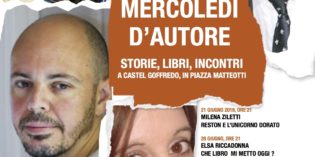 Castel Goffredo: dal 21 giugno al 26 luglio “Mercoledì d’autore 2017”. Storie, libri e incontri