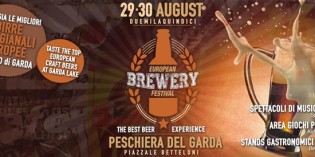 “European Brewery Festival”, la prima edizione della fiera della birra artigianale a Peschiera del Garda