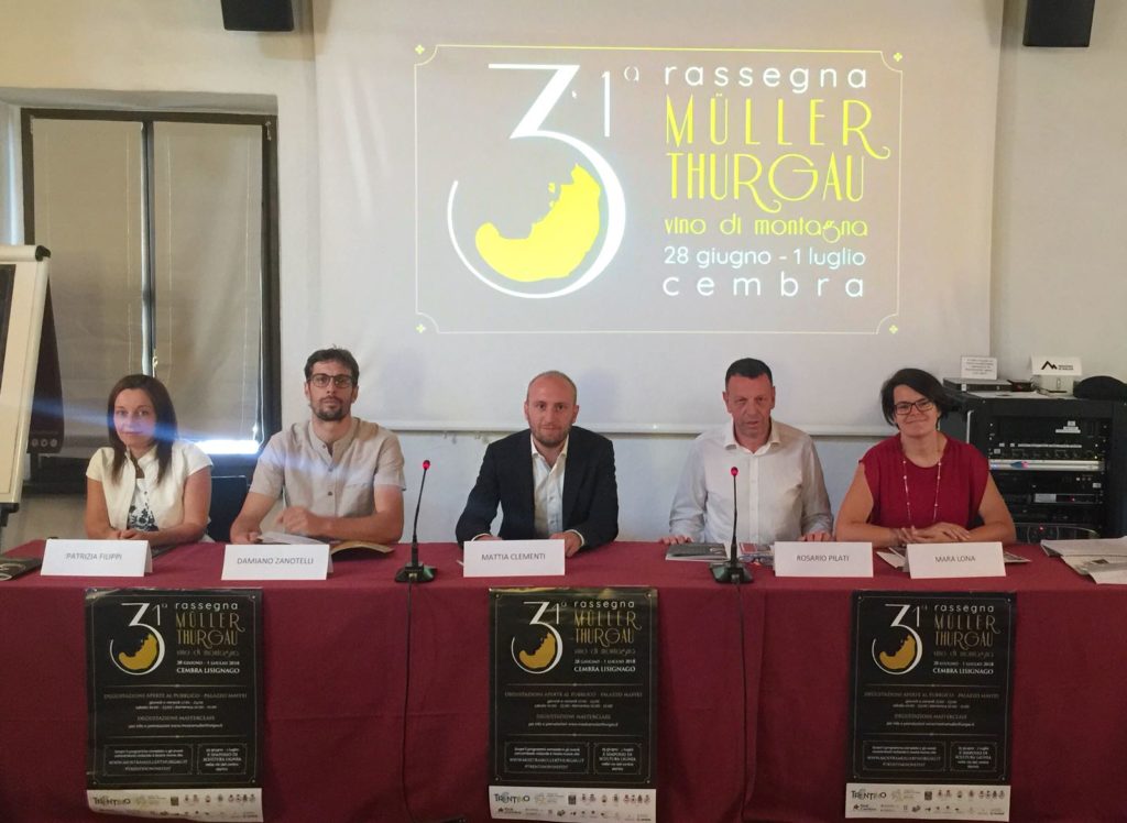 Conferenza stampa Mueller Thurgau Vino di Montagna