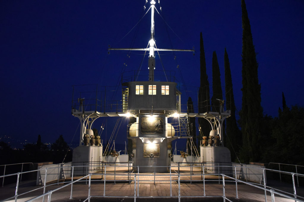 Vittoriale di notte illuminato con nuove luci Led da A2A
Ph Christian Penocchio