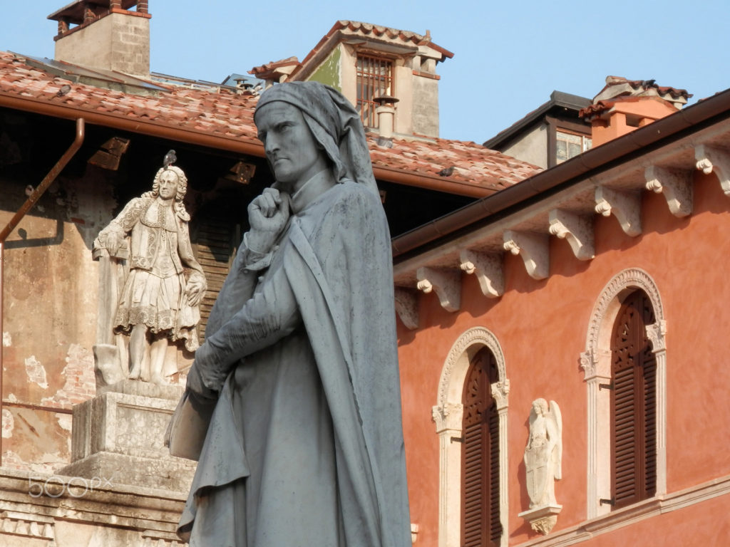 DANTE ALIGHIERI CON SCIPIONE MAFFEI A VERONA