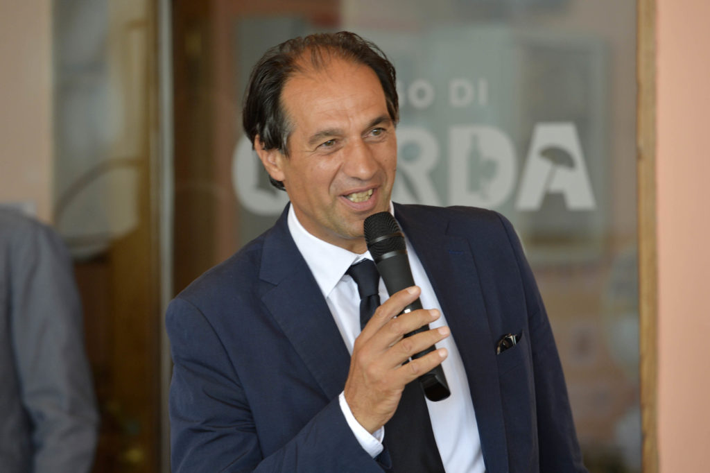 SPORT VELA VELA GARDONE RIVIERA PRESENTAZIONE 67 CENTOMIGLIA  NELLA FOTO  RODOLFO BERGAMASCHI PRESID. XIV ZONA   25-07-2017  RENZO DOMINI